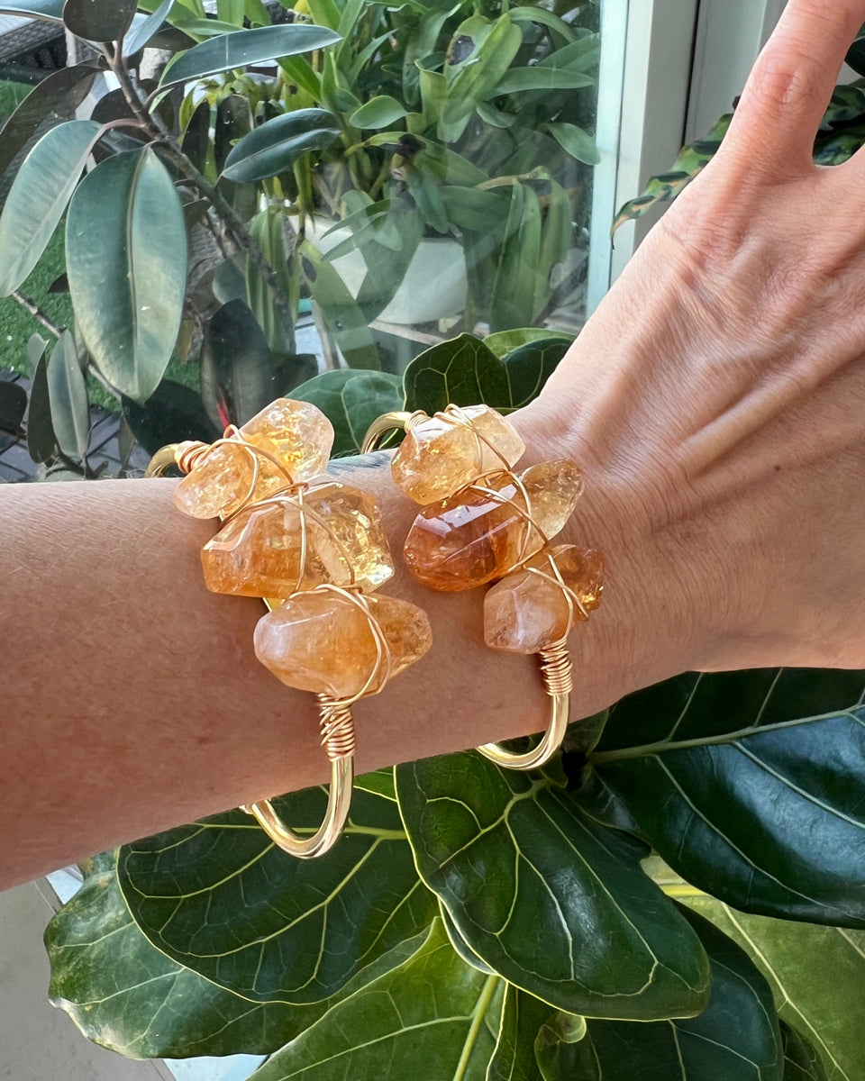 RAW CITRINE CUFF TierraBella