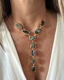 LABRADORITE Y-DROP NECKLACE