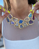 RAW AGATE STATEMENT CHOKER