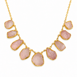 RAW ROSE QUARTZ CHOKER