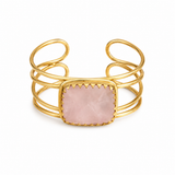 SQUARE PINK STATEMENT CUFF