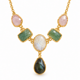 MILTI GEMSTONE GLOW CHOKER