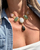 MILTI GEMSTONE GLOW CHOKER