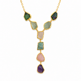 MULTISTONE Y-DROP NECKLACE