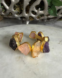 MULTI STONE RAW CUFF