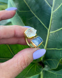 KYANITE & CRYSTAL RING