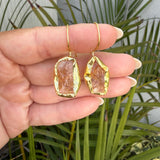 RAW IRREGULAR STONE EARRINGS