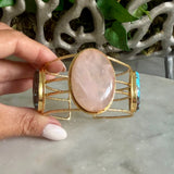 OVAL PINK STATEMENT CUFF