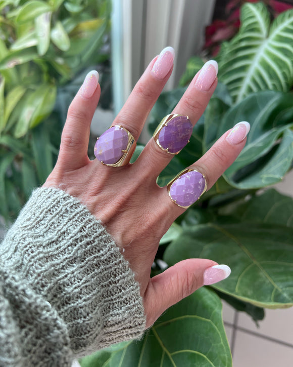 PURPLE JADE RING