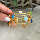 MULTISTONE BRACELET CUFF