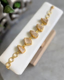FIVE RAW CRYSTAL BRACELET