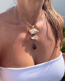 CRYSTAL & LABRADORITE ELGANT STATEMENT