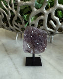 AMETHYST ON BLACK STAND