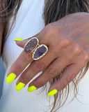 RAW TWO STONE RING