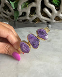 AMETHYST SOLAR TRIO CUFF