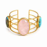OVAL PINK STATEMENT CUFF