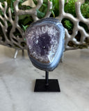 AMETHYST ON BLACK STAND