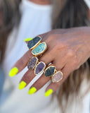 RAW TWO STONE RING