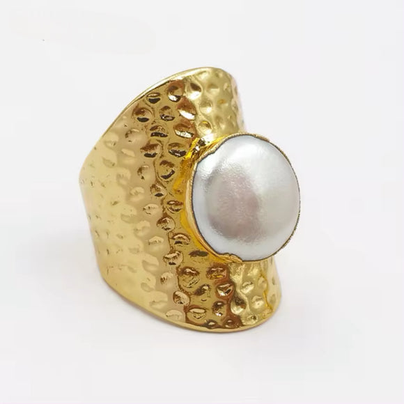 SINGLE PEARL RING