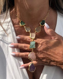 MULTISTONE Y-DROP NECKLACE