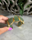 GREEN AVENTURINE STATEMENT CUFF