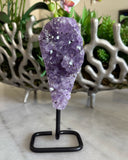 AMETHYST ON BLACK STAND