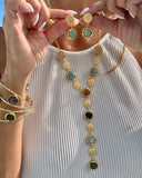 MULTISTONE LONG NECKLACE SET