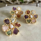 FLOWER STONE RING