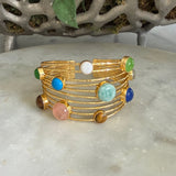 MULTISTONE BRACELET CUFF