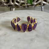 AMETHYST DROP SHAPE STATEMENT CUFF