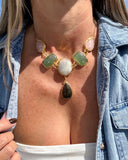 MILTI GEMSTONE GLOW CHOKER