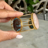OVAL PINK STATEMENT CUFF