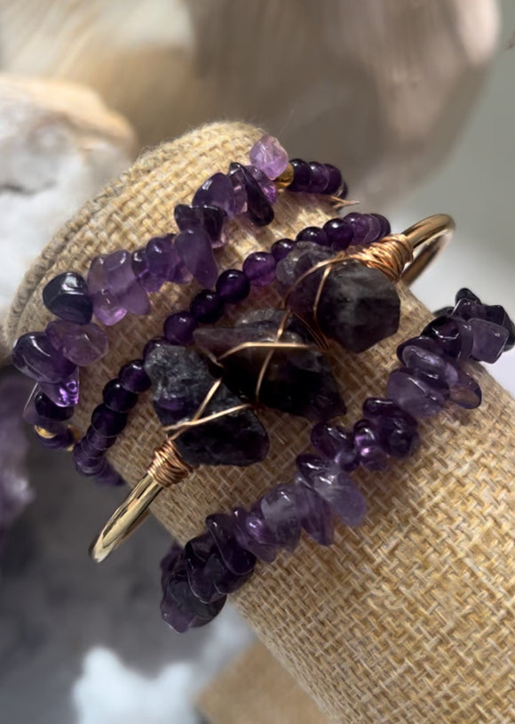 AMETHYST BRACELETS MULTIPLE