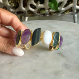 MULTISTONE IRREGULAR SHAPE STATEMENT CUFF