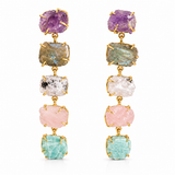 MULTISTONE LONG EARRING