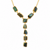 LABRADORITE Y-DROP NECKLACE