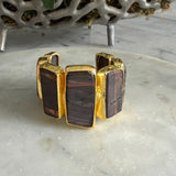 RAW TIGER EYE CUFF