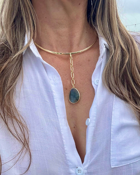 LABRADORITE CHOKER