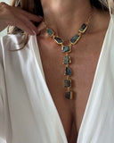 LABRADORITE Y-DROP NECKLACE
