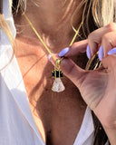 CRYSTAL & TOURMALINE CHAIN