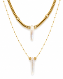 AURA POINT CHOKER & LONG STATEMENT CHAIN