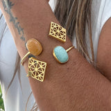 GEO STONE CUFF