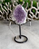 AMETHYST ON BLACK STAND
