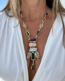 RAW MULTISTONE NECKLACE SET