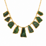 RAW RUBY IN ZOISITE CHOKER