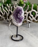 AMETHYST ON BLACK STAND
