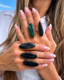 DARK LABRADORITE STATEMENT RING