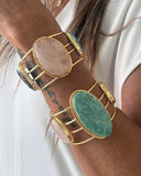 OVAL PINK STATEMENT CUFF