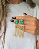 TURQUOISE FALL EARRING