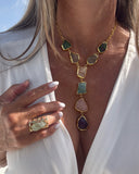 MULTISTONE Y-DROP NECKLACE